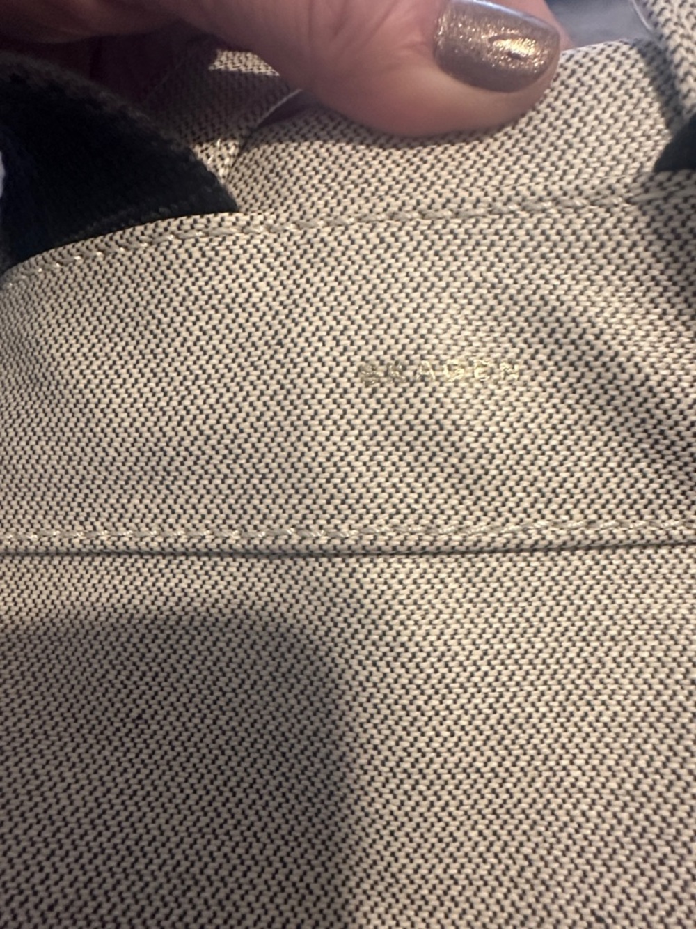 Skagen Two-Tone Gray Canvas Backpack - Picture 4 of 9